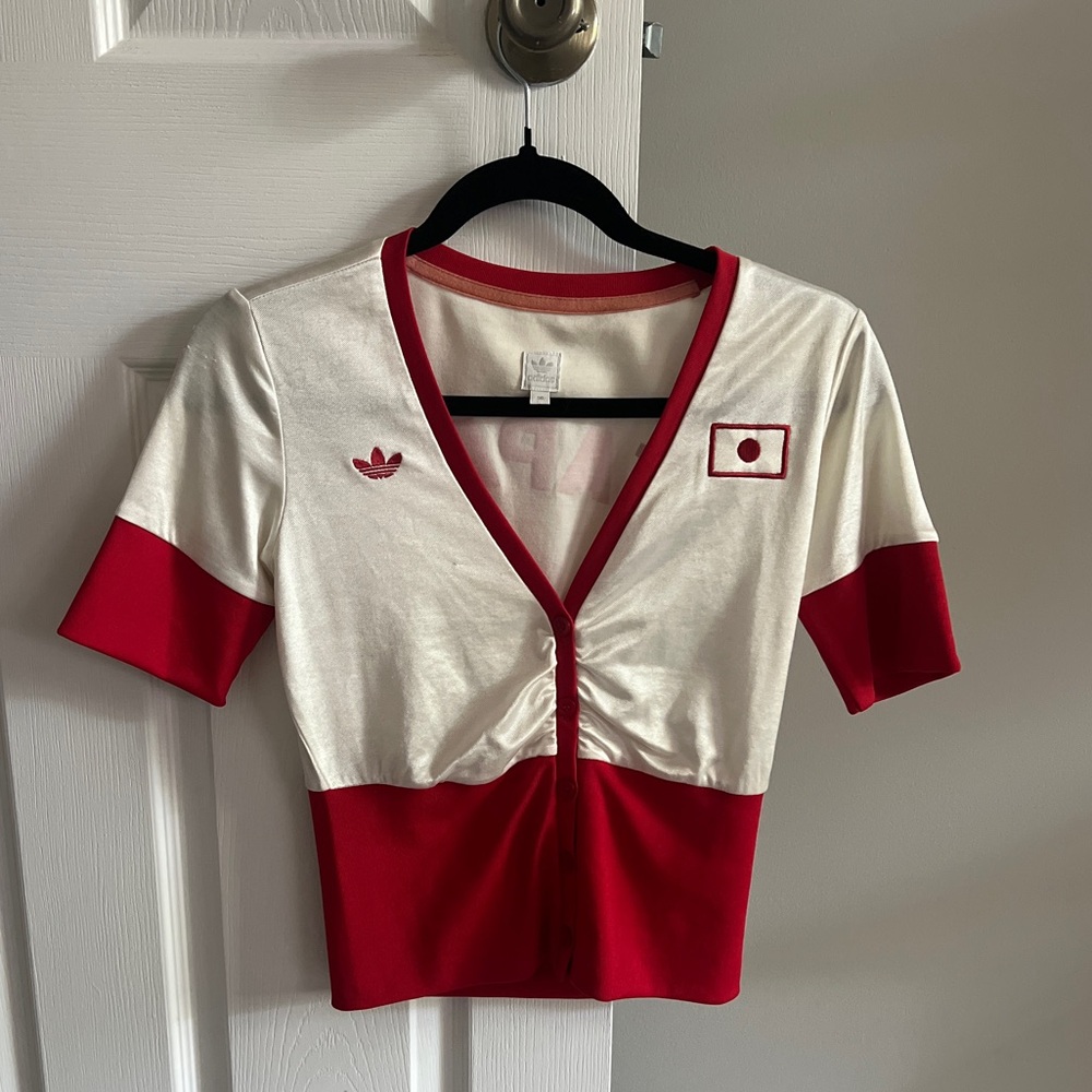 adidas vintage 2000s rare Japan jersey Olympic tracksuit 36 XS